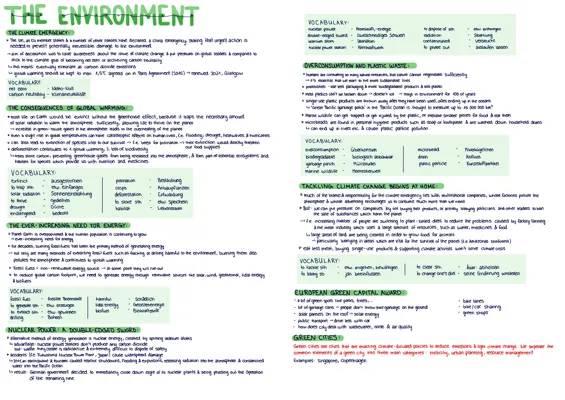 Awesome English Vocabulary for Environmental Topics in Class 10