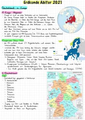 Erdkunde in der Oberstufe: Schengener Abkommen und Themen erklärt!