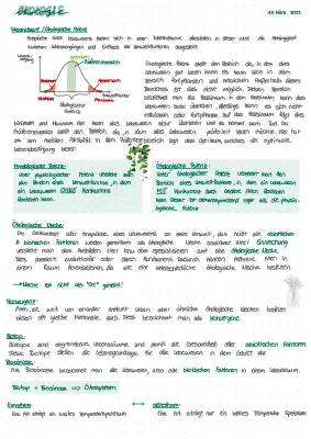 Einfach erklärt: Ökologische und Physiologische Potenz, Ökologische Nische, Biotische und Abiotische Faktoren