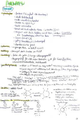 Aromaten für Chemie Abitur BW 2024: Zusammenfassung und Aufgaben