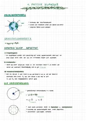 Quiz Gravitation und Newtonsche Gesetze