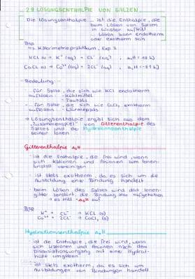 Lösungsenthalpie von Salzen: Einfache Tabelle und Berechnung