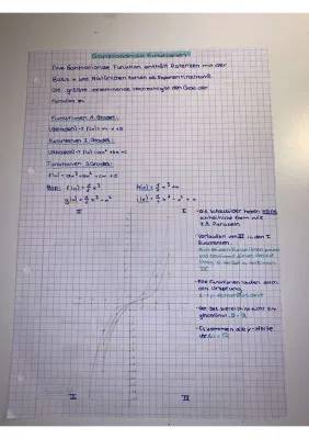 Ganzrationale Funktionen: Beispiele und Formeln für 3. und 4. Grades