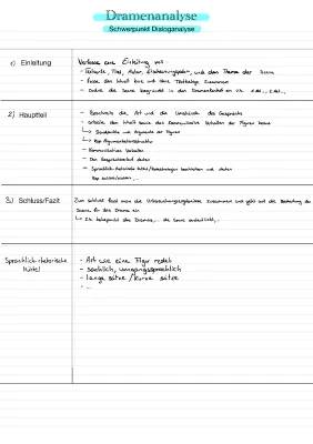 Dramenanalyse Musterbeispiel PDF: Einleitung, Aufbau und Beispiele für Klasse 8