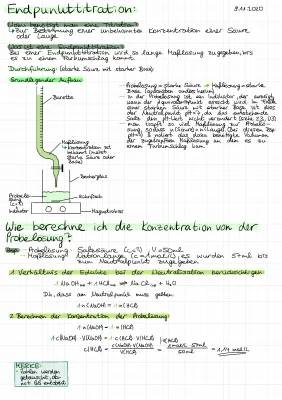 Säure-Base-Titration: Durchführung, Berechnung und Übungsbeispiele