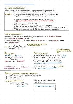 Steckbriefaufgaben: Anwendungsaufgaben mit Lösungen und Rechner - Mathe PDF