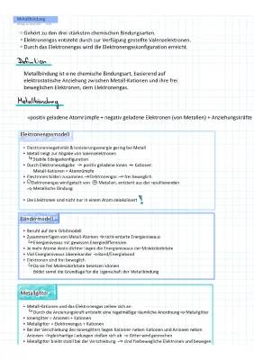 Metallbindung: Einfach erklärt mit Beispielen und Skizzen