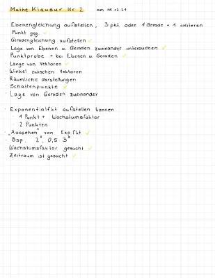 Vektorrechnung Klausur PDF: Mathe Übungen und Lösungen für Klasse 11