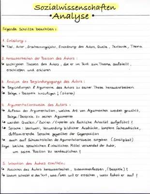 Sowi Klausur Analyse: Musterlösung und Tipps