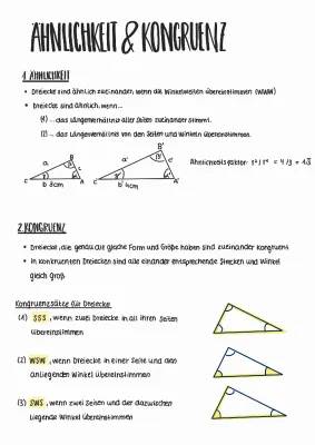 Wie Dreiecke Ähnlich und Kongruent Werden: SSS Kongruenzsatz Entdeckt