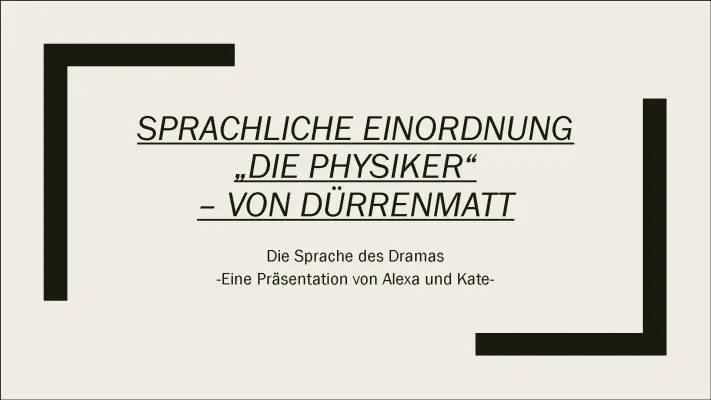 Die Physiker Zusammenfassung, Interpretation und Szenenanalyse PDF