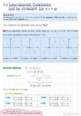 Verhalten im Unendlichen: Ganzrationale Funktionen einfach erklärt