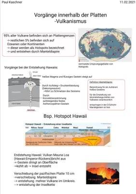 Hawaii Vulkane Karte: Wie ist Hawaii entstanden? Hotspot-Vulkanismus einfach erklärt