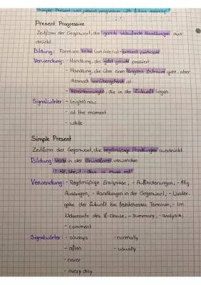 Einfache Übungen für Simple Present und Present Progressive mit Zukunftsbedeutung