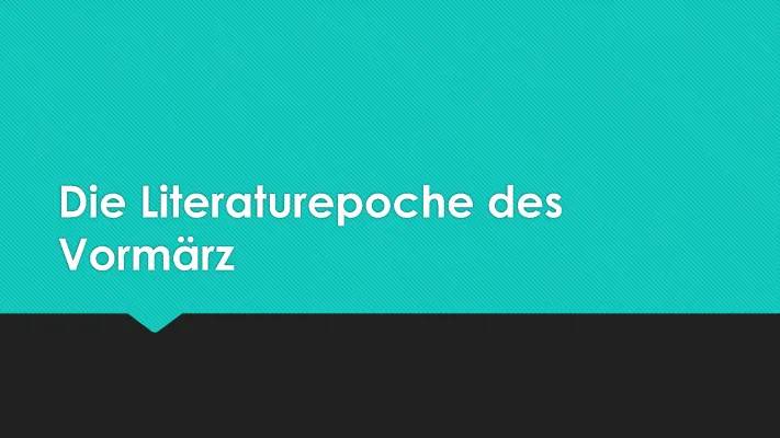 Woyzeck und der Vormärz: Einfach erklärt für Kinder!