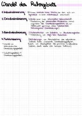 Strukturwandel im Ruhrgebiet Zusammenfassung und Unterrichtsmaterial