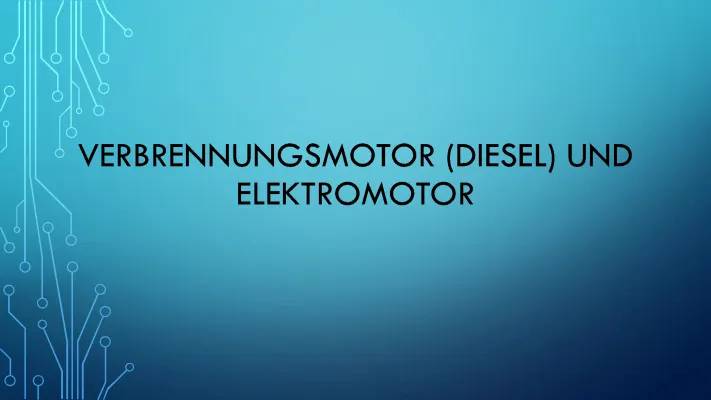 Elektromotor vs Verbrennungsmotor - Vor- und Nachteile, Umwelt und neue Antriebe