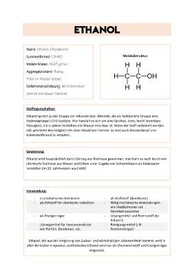 Ethanol: Wie es entsteht und was es kann