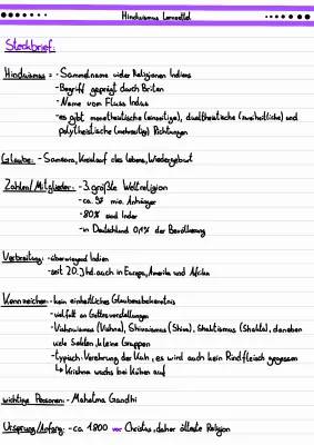 Hinduismus Steckbrief für Kinder: Glaube, Götter und Kastensystem einfach erklärt