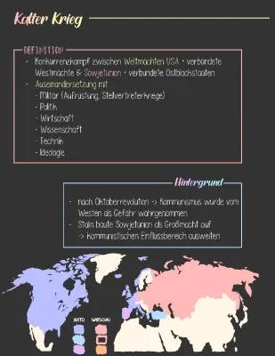 Kalter Krieg Zeitstrahl und Zusammenfassung: Warum heißt es Kalter Krieg?