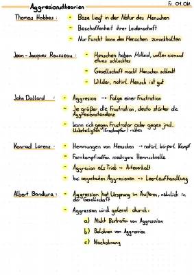 Was sind Aggressionstheorien? - Hobbes vs Rousseau, Triebtheorie und mehr