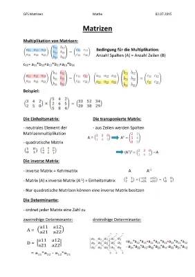 Matrizen und Einheitsmatrix: Tipps zum Multiplizieren und Berechnen