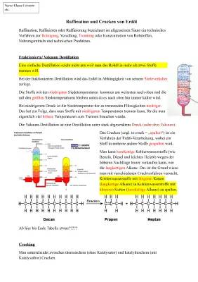 Cracken und Destillation einfach erklärt: Erdöl und Chemie für Kinder