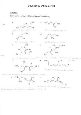 Fun with E/Z Isomerie: Simple Guide and Easy Exercises