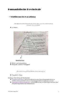 Carl Rogers Modell und Maslow Pyramide einfach erklärt