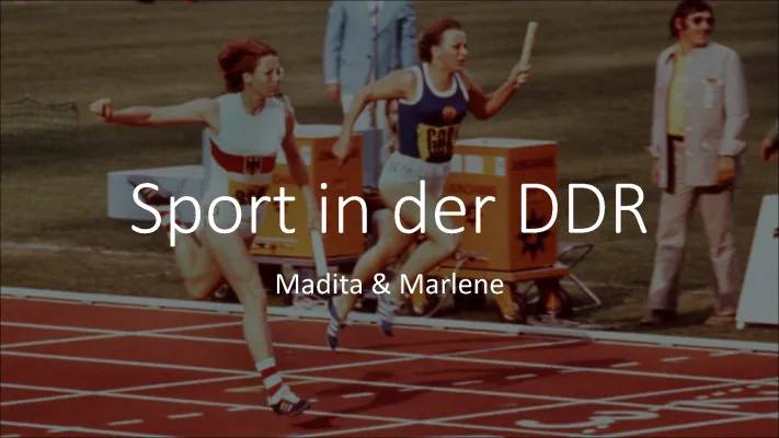 Sport in der DDR: Unterrichtsmaterial für Schulsport und Leistungssport