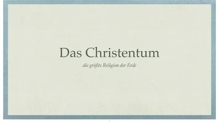 Das Christentum 