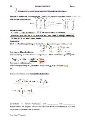 Nucleophile Substitution einfach erklärt: Beispiele und 1-Brombutan Fakten