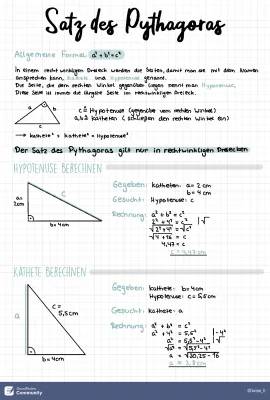 Satz des Pythagoras 