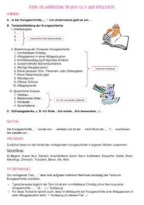 Kurzgeschichten Analyse und Merkmale: Beispiele und PDF für Klasse 8-10