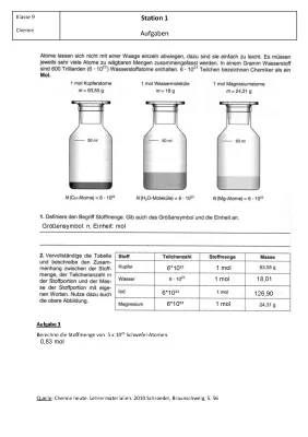 Chemie Übungen Klasse 9 mit Lösungen - Kostenlose PDF-Übungen!