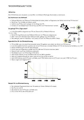C14 / Radiokarbonmethode 