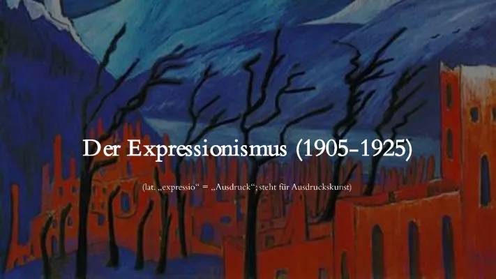 Expressionismus: Kunst, Literatur und Merkmale einfach erklärt