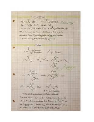 Einfache Chemie: Fehling-Probe und Ester - Experimente und Reaktionsgleichungen