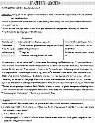 Woyzeck Zusammenfassung und Interpretation PDF - Szenenanalyse und Gesellschaftskritik für Abitur