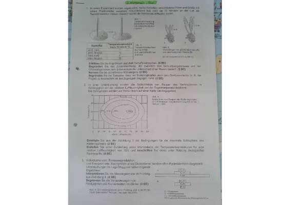 Ökologie Klausur PDF für Biologie 11. Klasse Gymnasium mit Lösungen und Zellbiologie Klausur