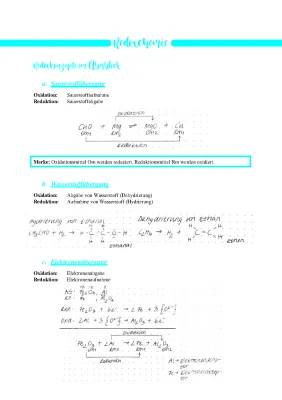 Oxidationszahlen Rechner und Redoxreaktionen Übungen für Kids