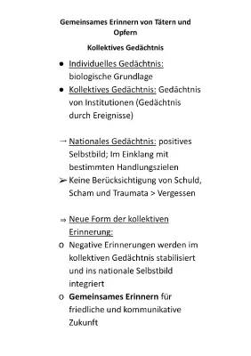 Kollektives Gedächtnis: Beispiele und Geschichte