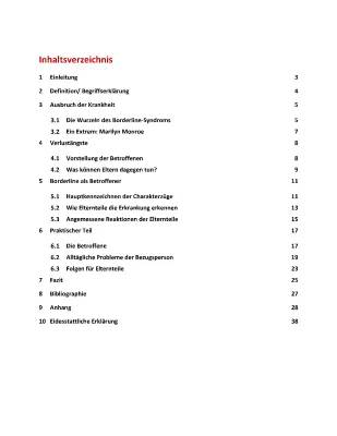 Borderline Hausarbeit: Fragestellung, Anzeichen und Umgang mit Borderline