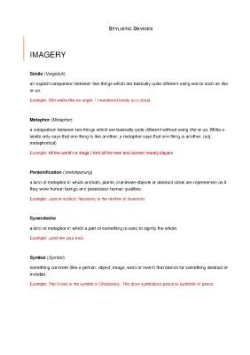 Stilmittel Englisch Liste PDF: Easy Guide to Stylistic Devices