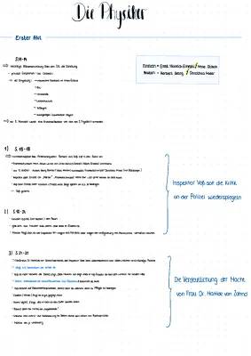 Die Physiker Zusammenfassung und wichtige Infos - Akt 1 & 2, Charaktere, und mehr!