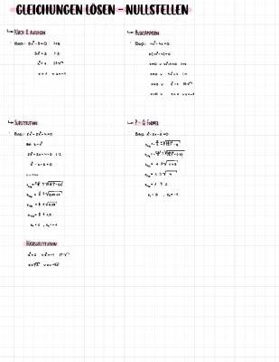 Nullstellen berechnen 