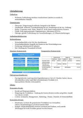 5 Dimensionen der Globalisierung - Einfache Beispiele und Definition