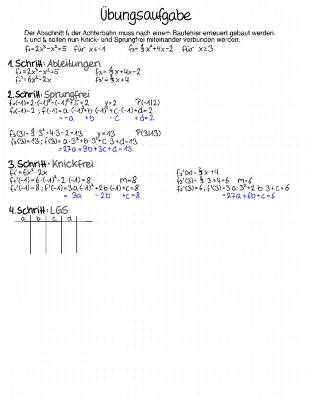 Trassierung Mathe Aufgaben mit Lösungen und Beispielen