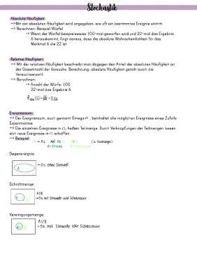 Stochastik und Analysis Abitur LK Zusammenfassung PDF mit Aufgaben und Lösungen