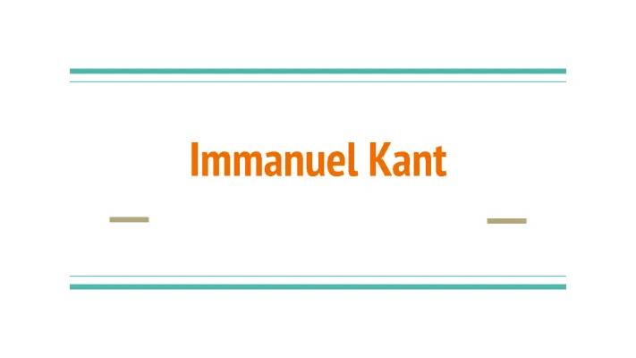 Immanuel Kant einfach erklärt: Familie, Zitate und Kinder